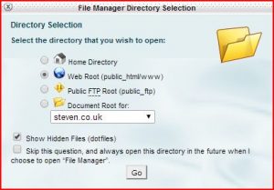 File Manager Options 
